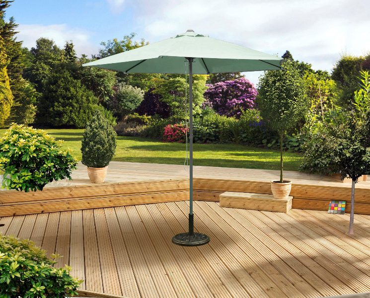 2.5m mint push up parasol