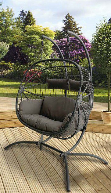 Bali folding double hanging chair