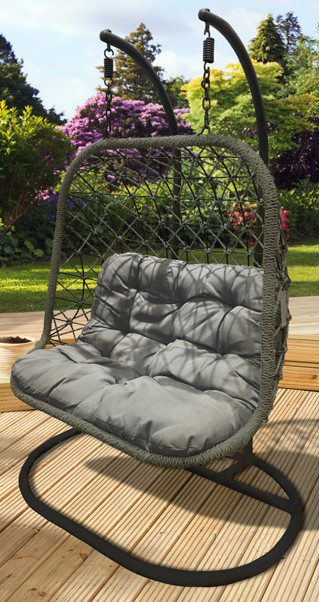 Madeira double rattan rope hanging chair