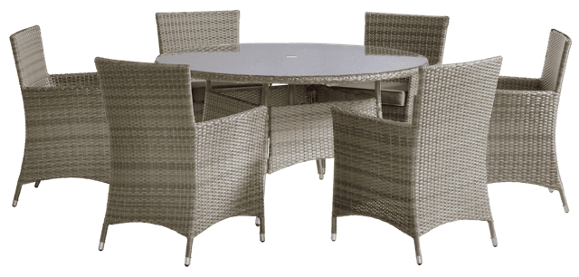 Portofino rattan 6 seat set