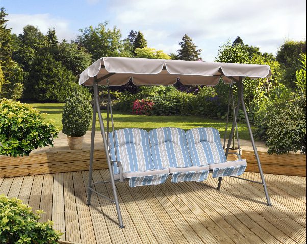 Roma cushioned 3 seat hammock