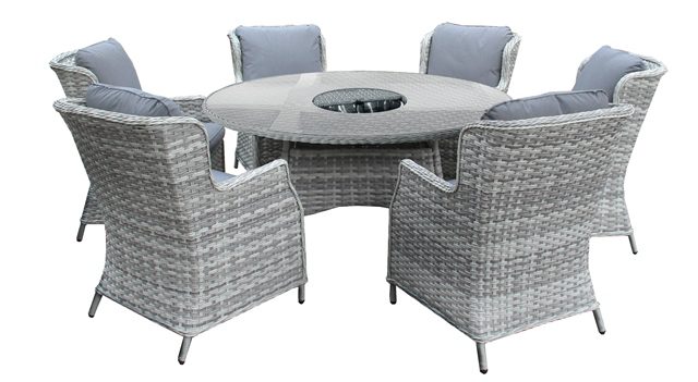Verona 6 seat set with ice bowl